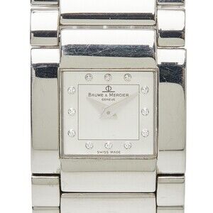 Baume & Mercier Catwalk Watch MV045197 Quartz Silver Dial Stainless Steel Wom...